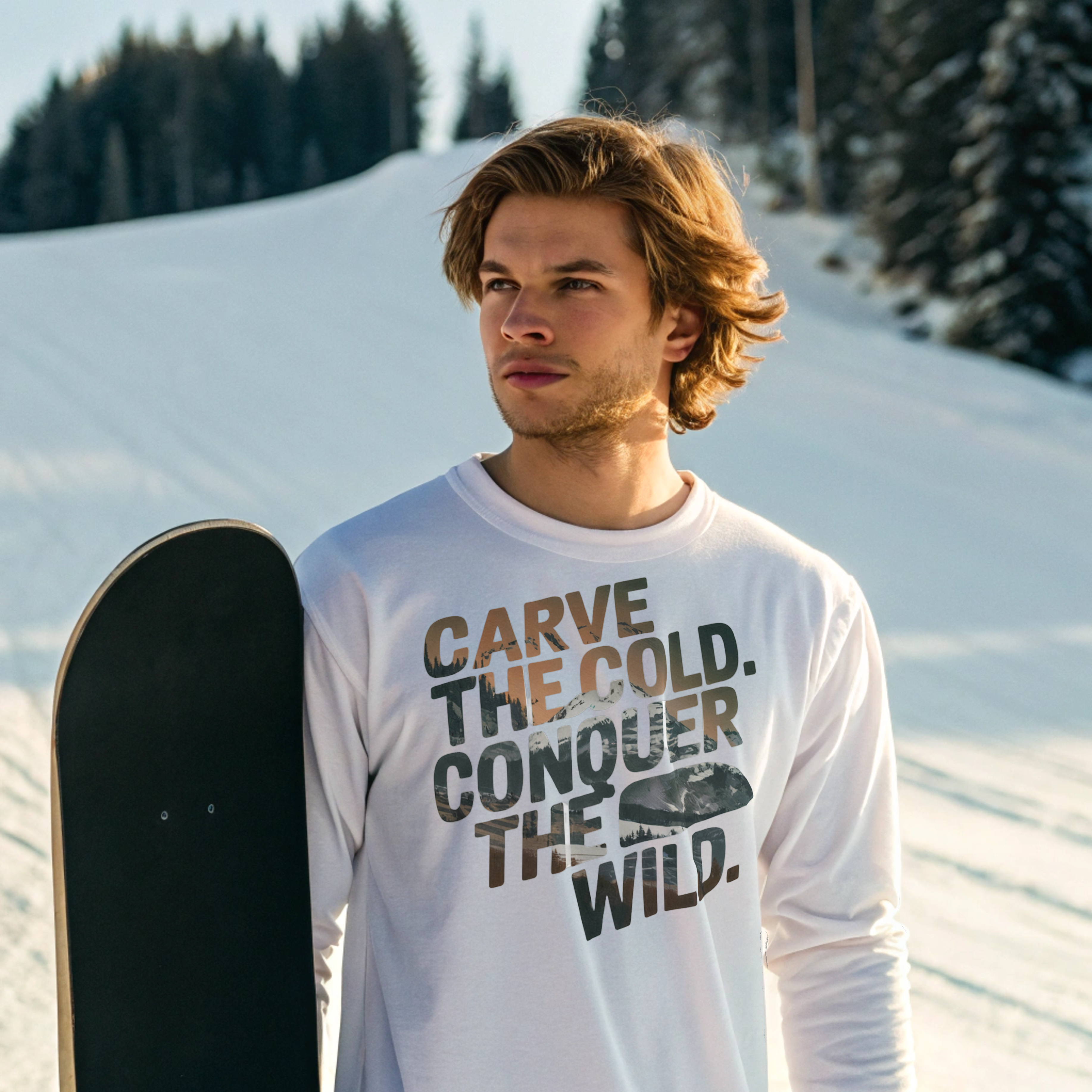 Carve The Cold 100% Organic Cotton T-Shirt