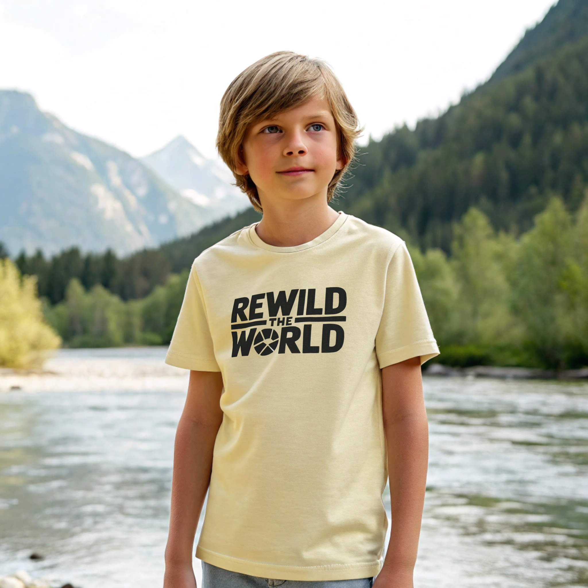 Rewild The World 100% Organic Cotton Kids T-shirt (3 Colors)